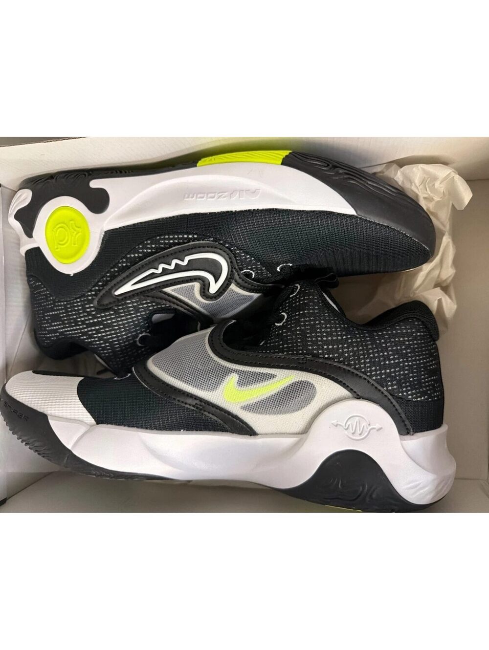 Nike KD Trey 5 X Mens Basketball Shoes Black White Volt Size 11 New